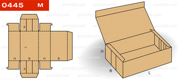 Коробка складная картонная 0445 для товаров и продукции