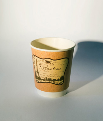 Изготовление бумажных стаканчиков для кофе с логотипом - оптом в Москве
