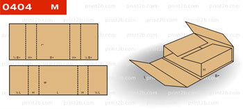 Коробка складная 0404 для товаров и продукции картонная, гофрокартонная, микрогофрокартонная