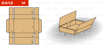 Коробка складная 0412 для товаров и продукции картон, гофрокартон, микрогофрокартон