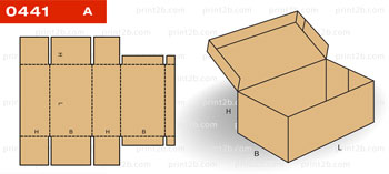 Коробка складная картонная 0441 для товаров и продукции