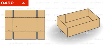 Коробка складная картонная 0452 для товаров и продукции