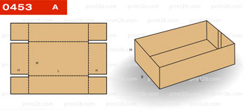Коробка складная картонная 0453 для товаров и продукции